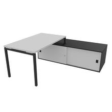 Load image into Gallery viewer, Mila 140 Right Hand Corner Desk Anthracite &amp; Grey
