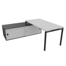 Load image into Gallery viewer, Mila 160 Left Hand Corner Desk White &amp; Grey
