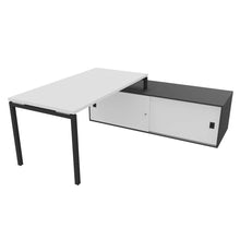 Load image into Gallery viewer, Mila 160 Right Hand Corner Desk Anthracite &amp; White
