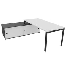 Load image into Gallery viewer, Mila 180 Left Hand Corner Desk Anthracite &amp; White

