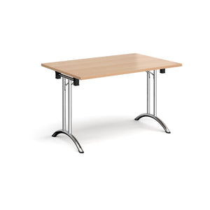 Adaptive 1200 Chrome Beech Foldable Desk