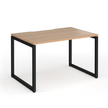 Load image into Gallery viewer, Connection 1200mm Box Frame Office Desk in Beech Finish with Black Legs
