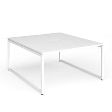 Load image into Gallery viewer, Connection 1400mm Box Frame Bench Desk in White with White Frame
