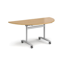 Load image into Gallery viewer, Pivot Pro 1600 Silver Beech Semi Circle Folding Table
