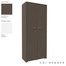 Load image into Gallery viewer, Vero Full Height Storage Cabinet in Eucalyptus finish with Standard Feet

