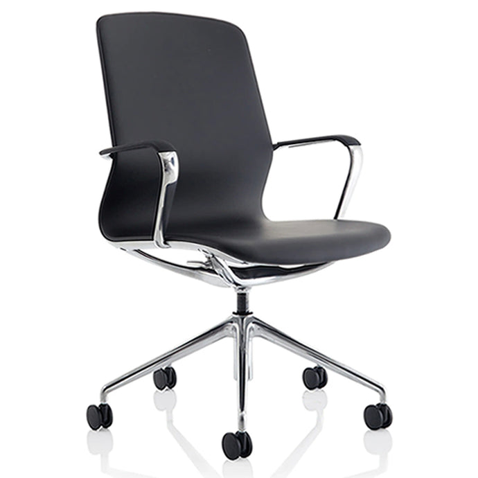 Ellipse Leather Desk Chair Front