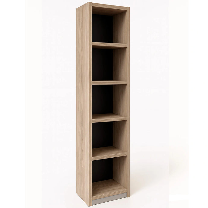 Roma Single Office Shelving Unit Elm & Shadow Grey