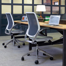 Load image into Gallery viewer, Eva Polished Aluminium Office Chairs
