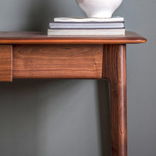 Load image into Gallery viewer, Ezra Walnut Desk With Drawers Detail
