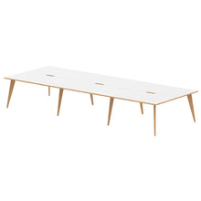 Load image into Gallery viewer, Fusion 4200 White and Wood Bench Desk

