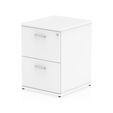Load image into Gallery viewer, White 2 Drawer Filing Cabinet

