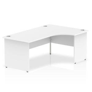 180cm White L Shaped Office Desk Right Hand