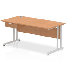 Load image into Gallery viewer, Impulse 1600 Silver Oak Office Desk with Drawer
