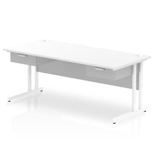 Load image into Gallery viewer, Impulse 1800 White 2 Drawer Desk
