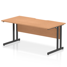 Load image into Gallery viewer, Impulse 1600 Black Oak Scalloped Office Desk
