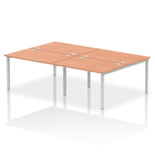 Load image into Gallery viewer, Dynamic Impulse 2400 Beech Silver Bench Desk
