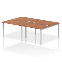 Load image into Gallery viewer, Dynamic Impulse 2400 Walnut Silver Bench Desk
