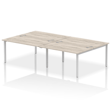 Load image into Gallery viewer, Dynamic Impulse 2800 Grey Oak Silver Bench Desk
