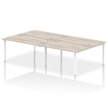 Load image into Gallery viewer, Dynamic Impulse 2800 Grey Oak White Bench Desk
