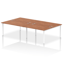 Load image into Gallery viewer, Dynamic Impulse 2800 Walnut White Bench Desk
