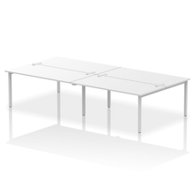 Load image into Gallery viewer, Dynamic Impulse 3200 White Silver Bench Desk

