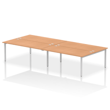 Load image into Gallery viewer, Dynamic Impulse 3600 Oak Silver Bench Desk
