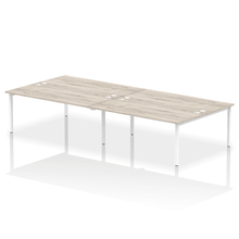 Load image into Gallery viewer, Dynamic Impulse 3600 Grey Oak White Bench Desk
