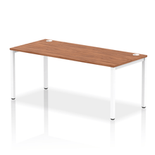 Load image into Gallery viewer, Impulse 1800 Walnut White Single Bench Desk
