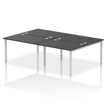 Load image into Gallery viewer, Dynamic Impulse 2400 Black Silver Bench Desk
