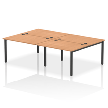 Load image into Gallery viewer, Dynamic Impulse 2400 Oak Black Bench Desk
