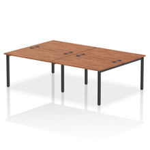 Load image into Gallery viewer, Dynamic Impulse 2400 Walnut Black Bench Desk
