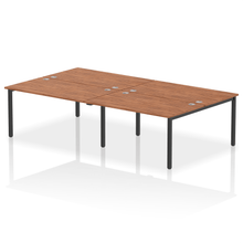Load image into Gallery viewer, Dynamic Impulse 2800 Walnut Black Bench Desk
