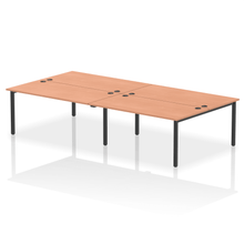 Load image into Gallery viewer, Dynamic Impulse 3200 Beech Black Bench Desk
