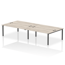 Load image into Gallery viewer, Dynamic Impulse 3600 Grey Oak Black Bench Desk
