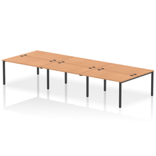 Load image into Gallery viewer, Dynamic Impulse 4200 Oak Black Bench Desk
