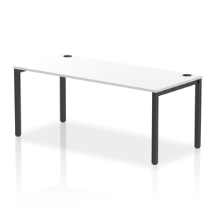 Impulse 1800 Black White Single Bench Desk