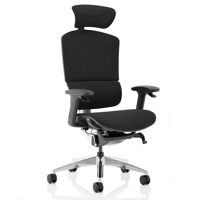 Kinetic Ergonomic Black Fabric Office Chair