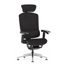 Load image into Gallery viewer, Kinetic Ergonomic Office Chair (No Wheels) Black Fabric - Front View
