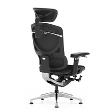 Load image into Gallery viewer, Kinetic Ergonomic Office Chair (No Wheels) Black Fabric - Rear View

