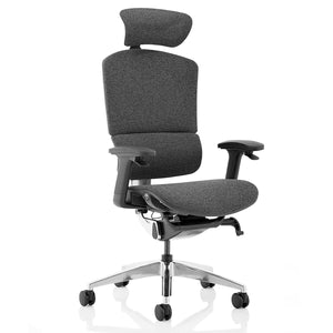 Kinetic Ergonomic Fabric Grey Office Chair