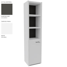 Load image into Gallery viewer, Roma Single Office Cabinet in White &amp; Shadow Grey Finish (Left Hand Opening)
