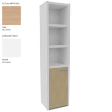 Load image into Gallery viewer, Roma Single Office Cabinet in White &amp; Oak Finish (Left Hand Opening)

