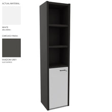Load image into Gallery viewer, Roma Single Office Cabinet in Shadow Grey &amp; White Finish (Left Hand Opening)

