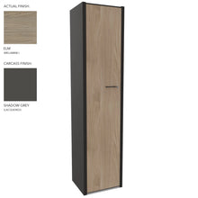 Load image into Gallery viewer, Roma Single Office Cupboard in Shadow Grey &amp; Elm Finish
