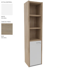 Load image into Gallery viewer, Roma Single Office Cabinet in Elm &amp; White Finish (Left Hand Opening)
