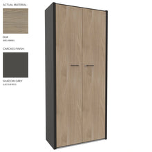 Load image into Gallery viewer, Roma Double Office Cupboard in Shadow Grey &amp; Elm Finish
