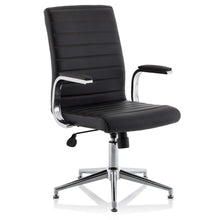 Load image into Gallery viewer, Laurel Black Office Chair No Wheels
