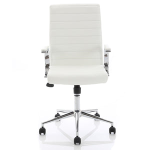 Laurel White Office Chair Front