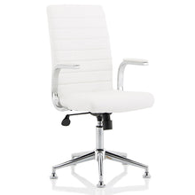 Load image into Gallery viewer, Laurel White Office Chair Without Wheels
