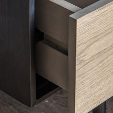 Load image into Gallery viewer, Wood Desk Black Drawer Front Detail
